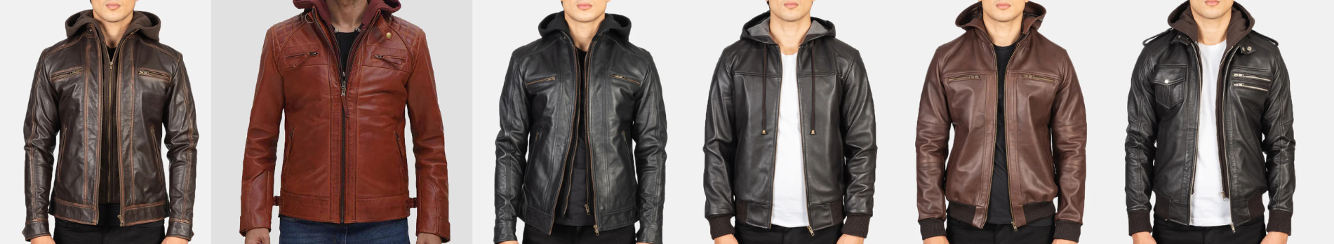 Hooded Leather Jackets