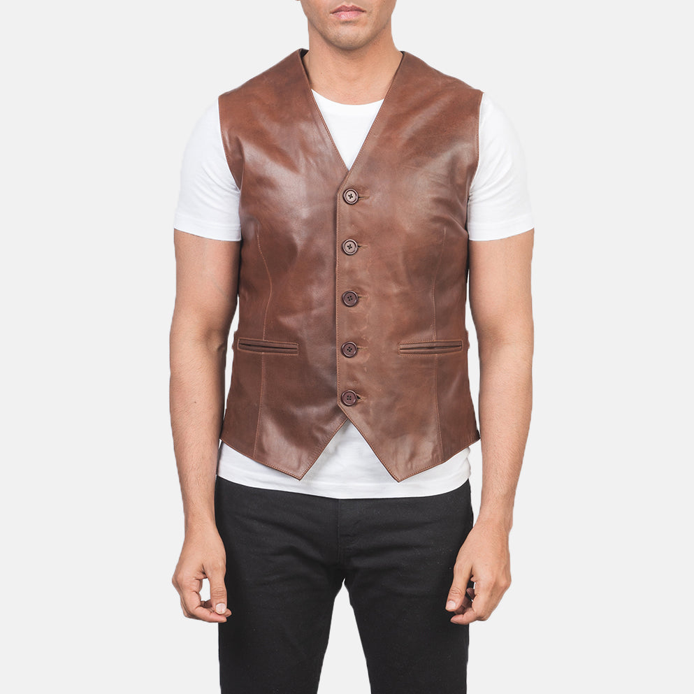 Leather offers vests