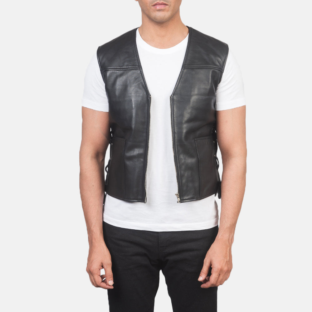 Leather discount Vest