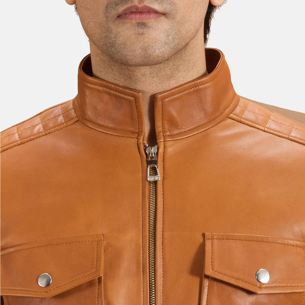 Voltex Leather Biker Jacket