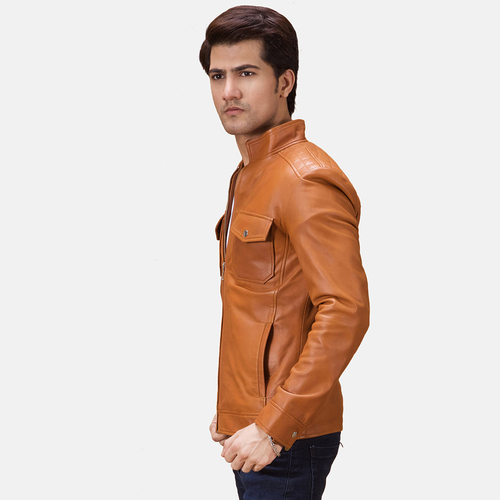 Voltex Leather Biker Jacket