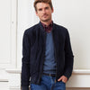 Shane Black Suede Bomber Jacket