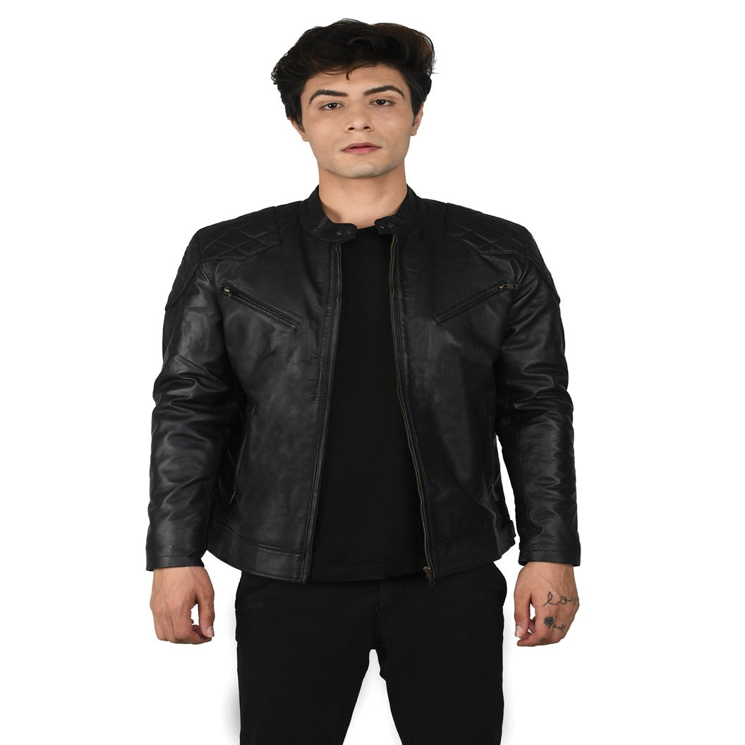 David Black Leather Jacket