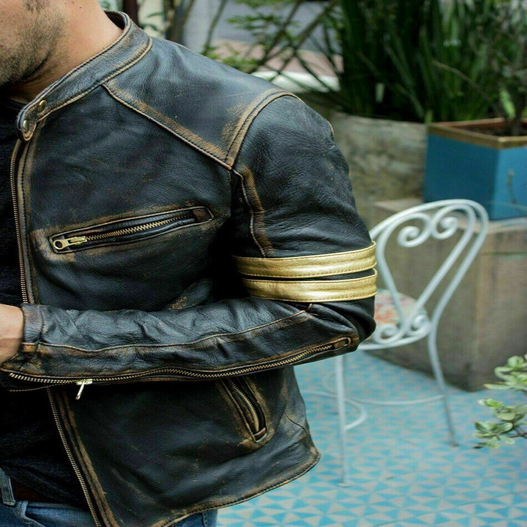 Vintage leather shops jacket