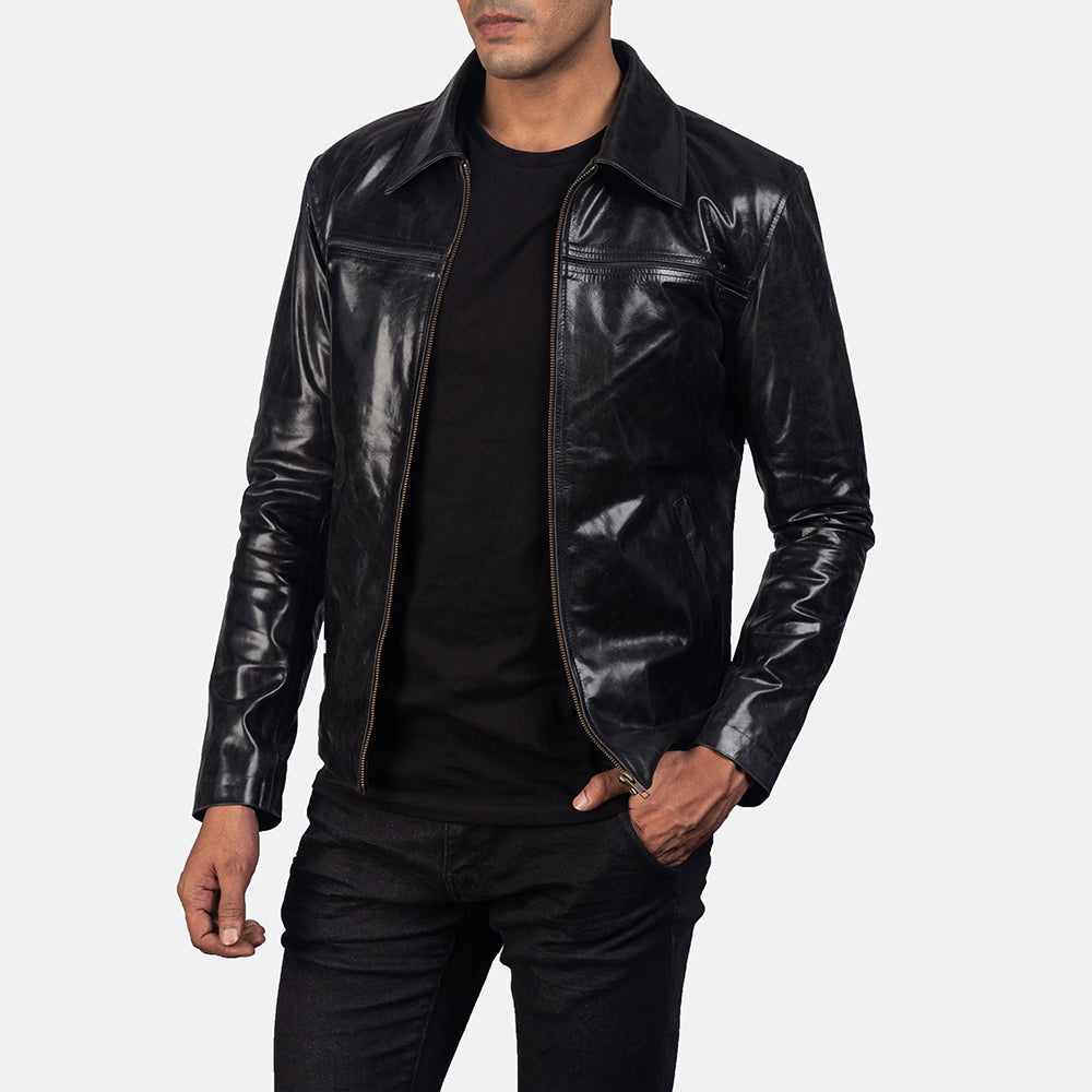 Mystical Men's Leather Jacket