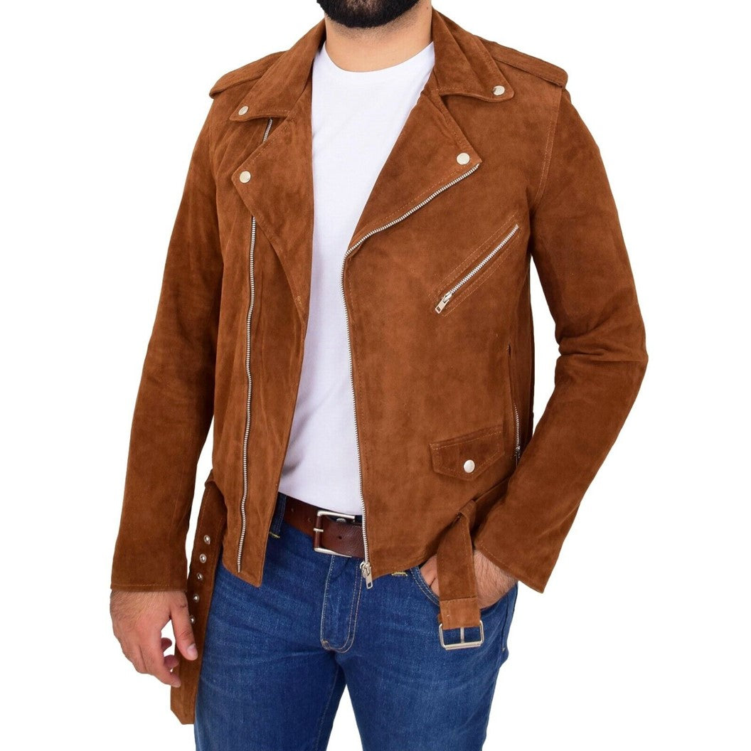 Relok Brown Suede Leather Jacket