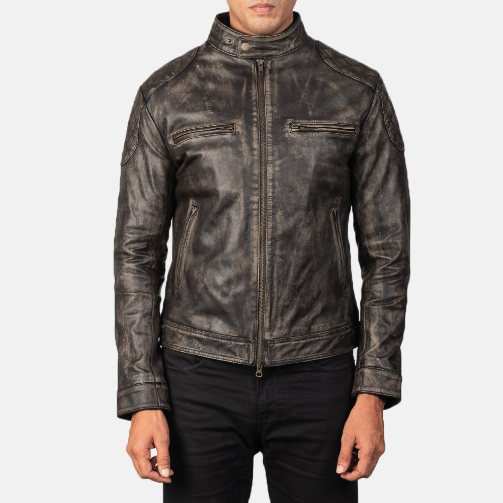 Gatsby  Leather Biker Jacket