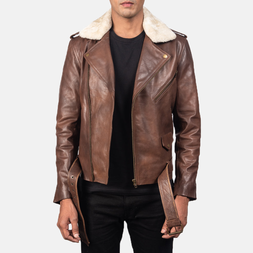 Furton  Leather Biker Jacket