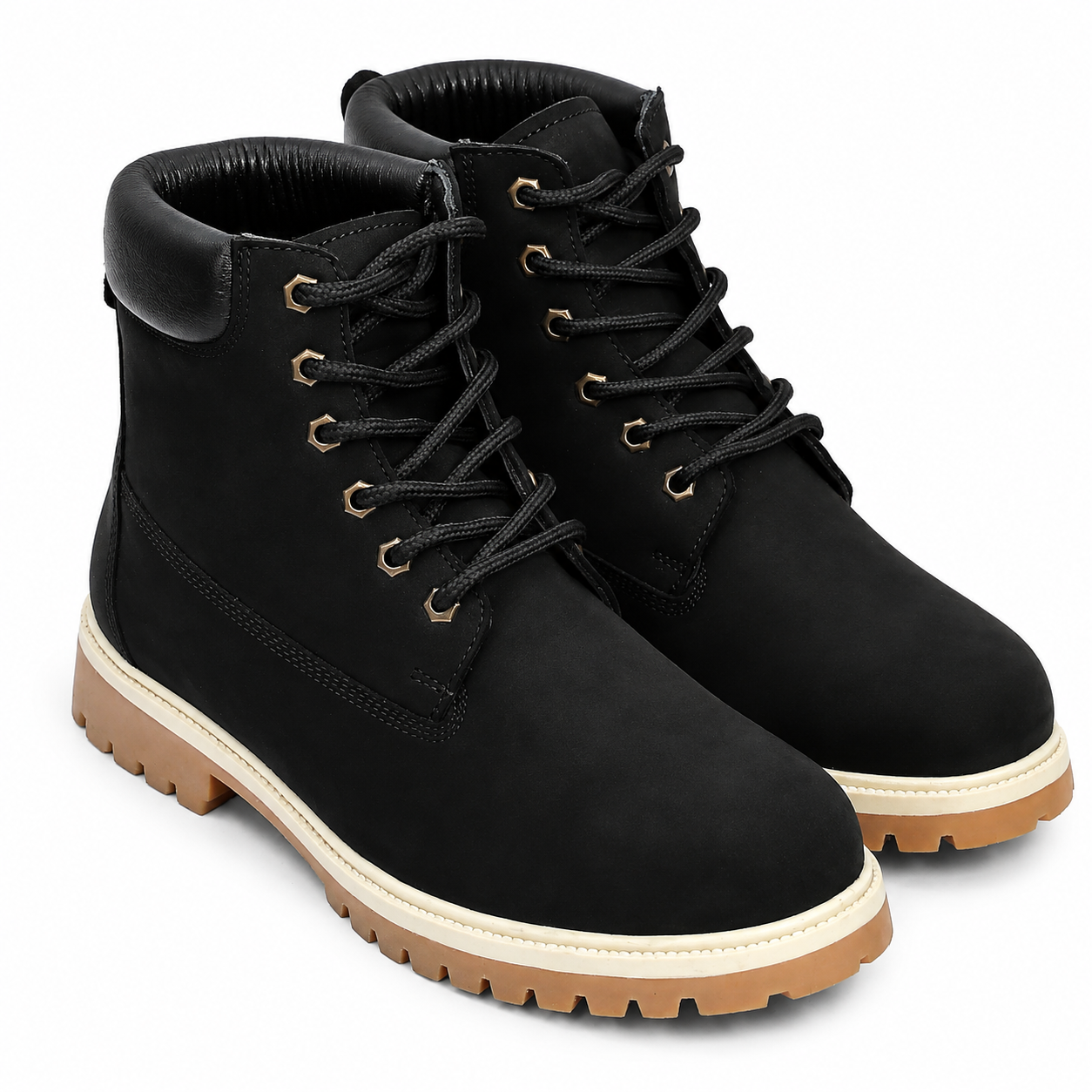 Combat Suede Leather Boots