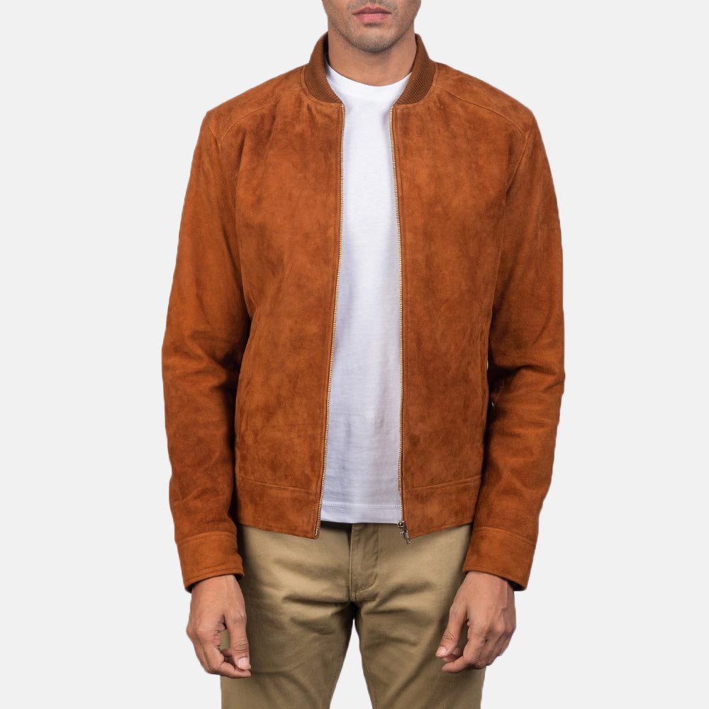 Blain Suede Bomber Jacket