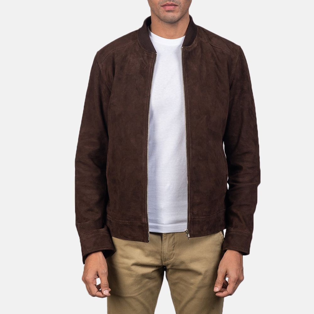 Blain Suede Bomber Jacket