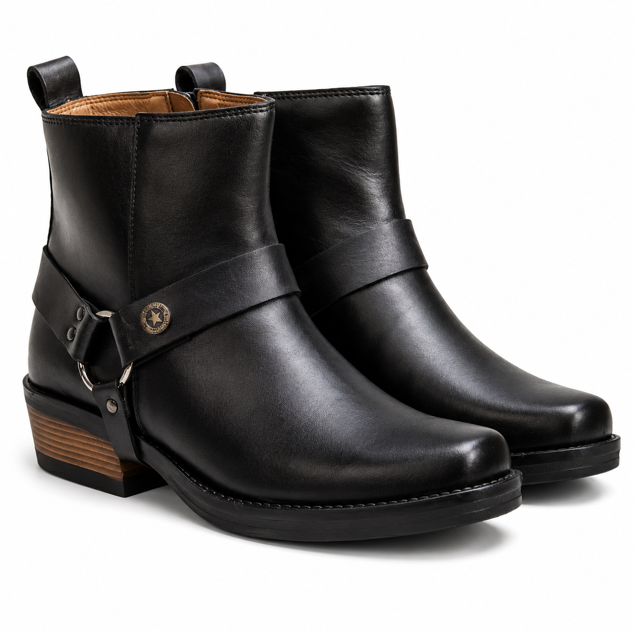 Detachable Harness Leather Boots