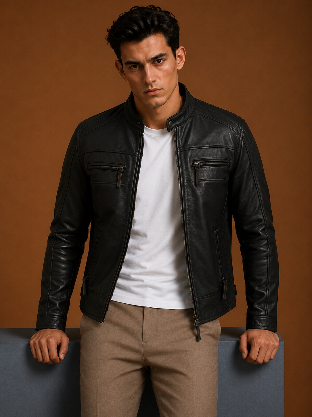 Rider Leather Biker Jacket