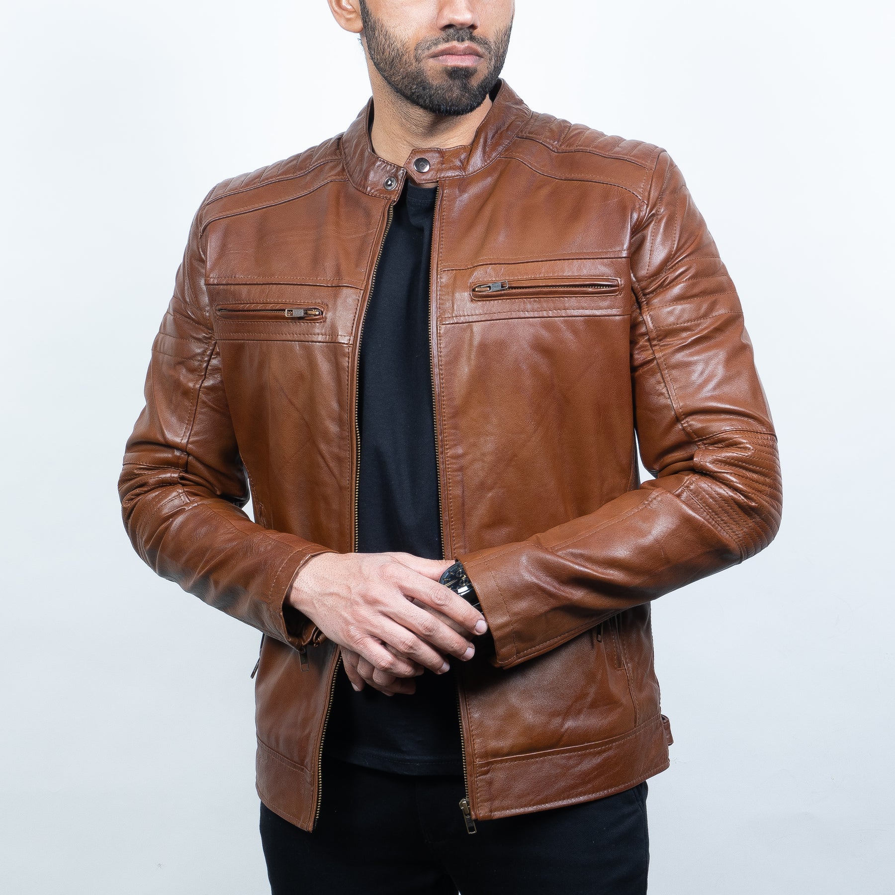 Vesture Leather Biker Jacket