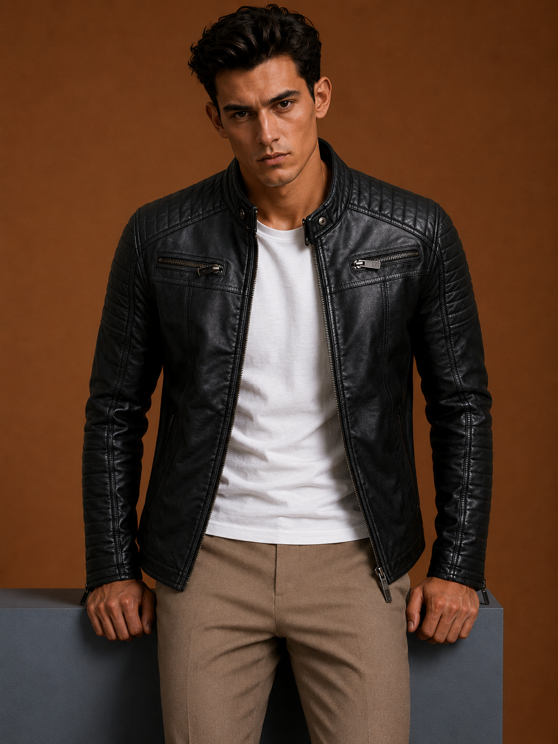 Bumper Padded Black Jacket