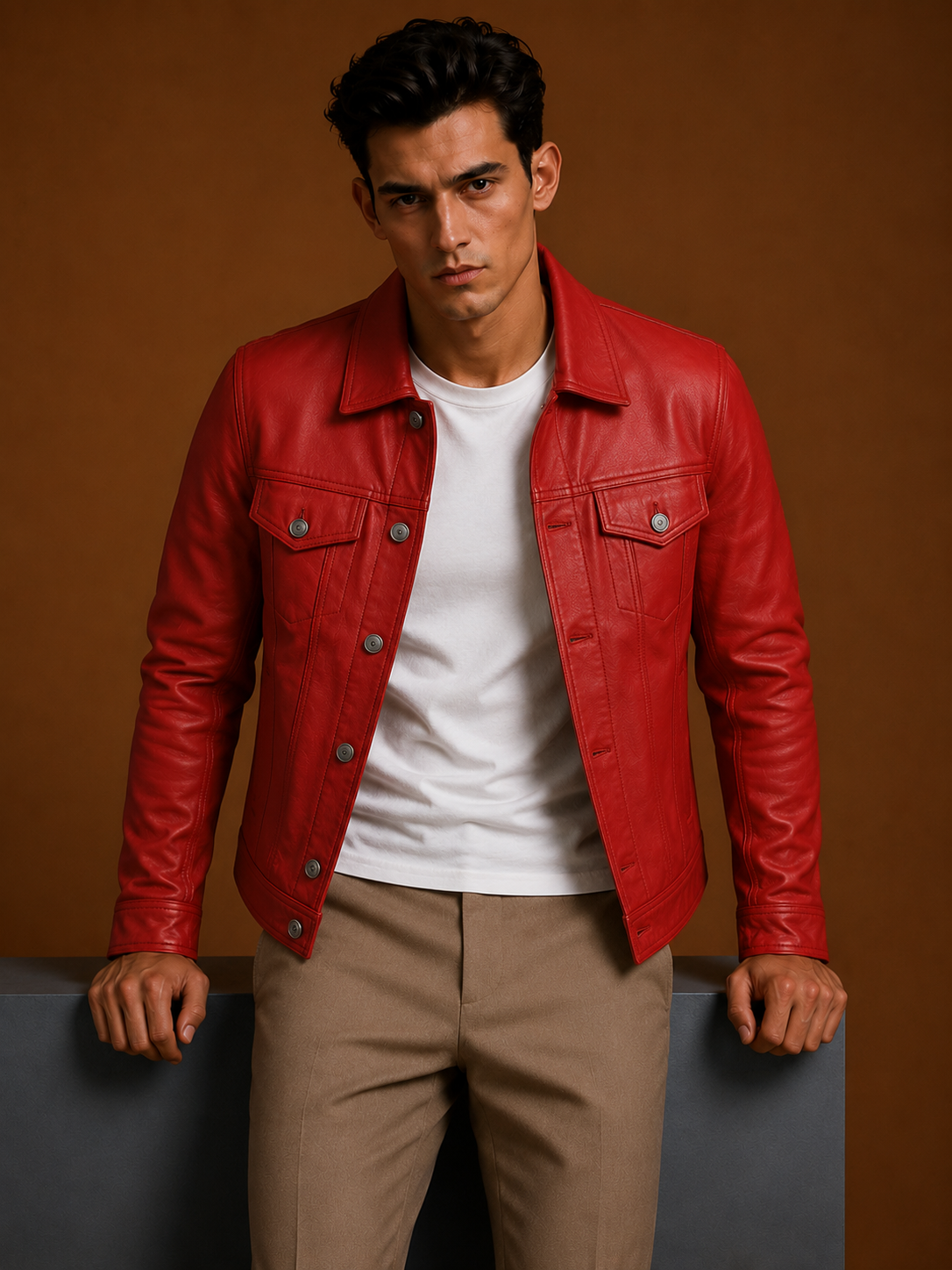 Mauritius Leather Biker Jacket