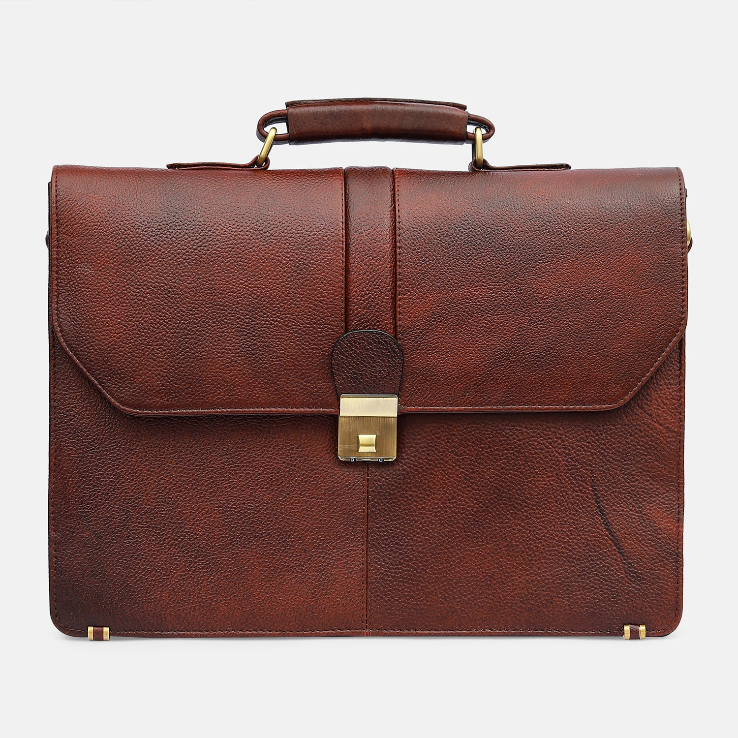 Laveri  Leather Messenger Bag