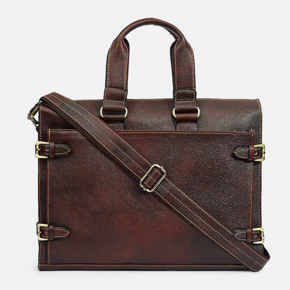 Reman Leather Laptop Bag