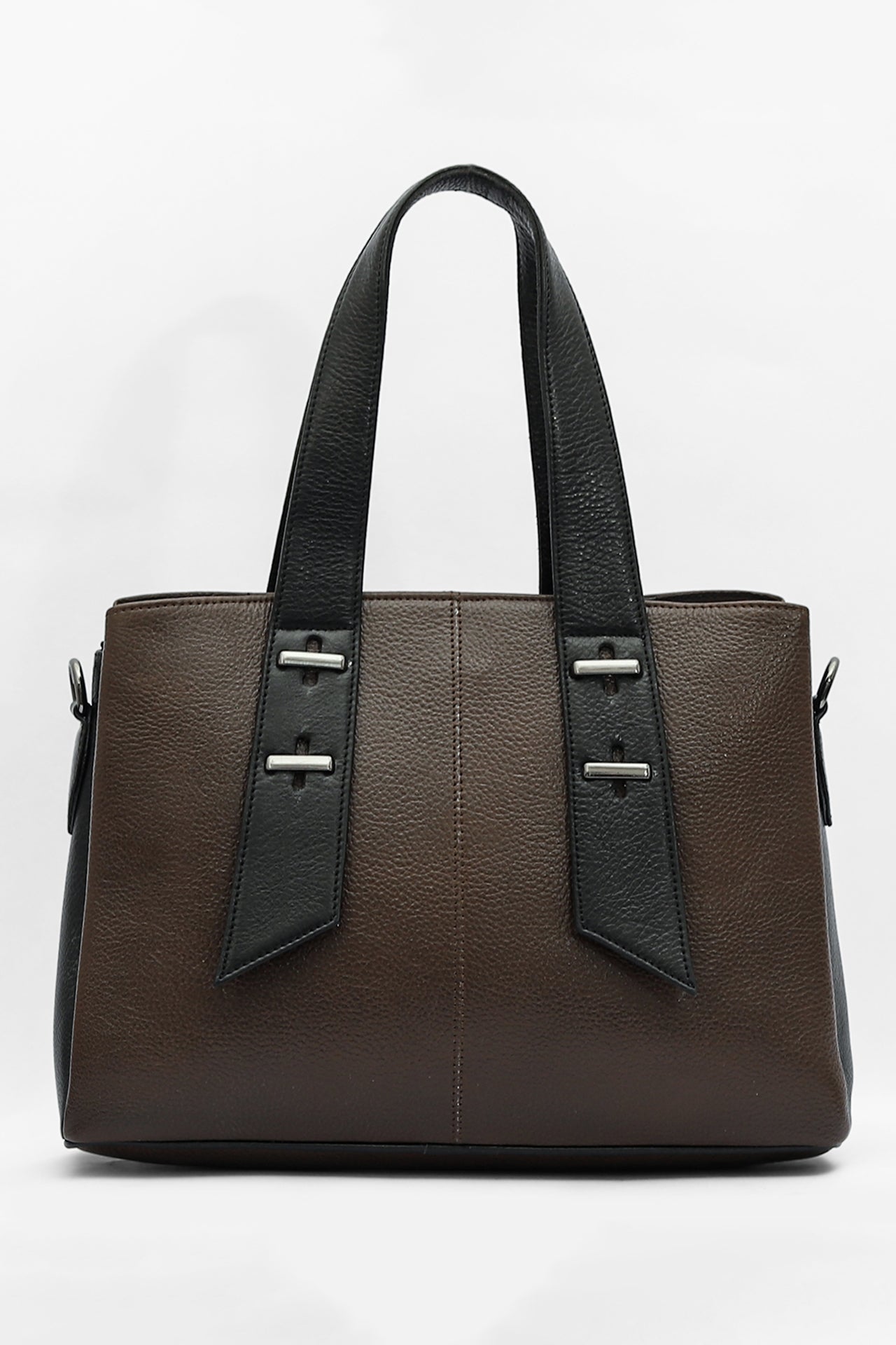 Dual-Tone Elegance Leather Purse