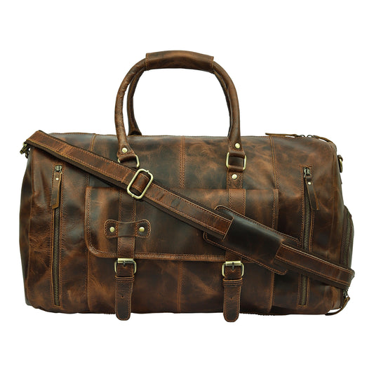 Duffle Crunch Leather Bag