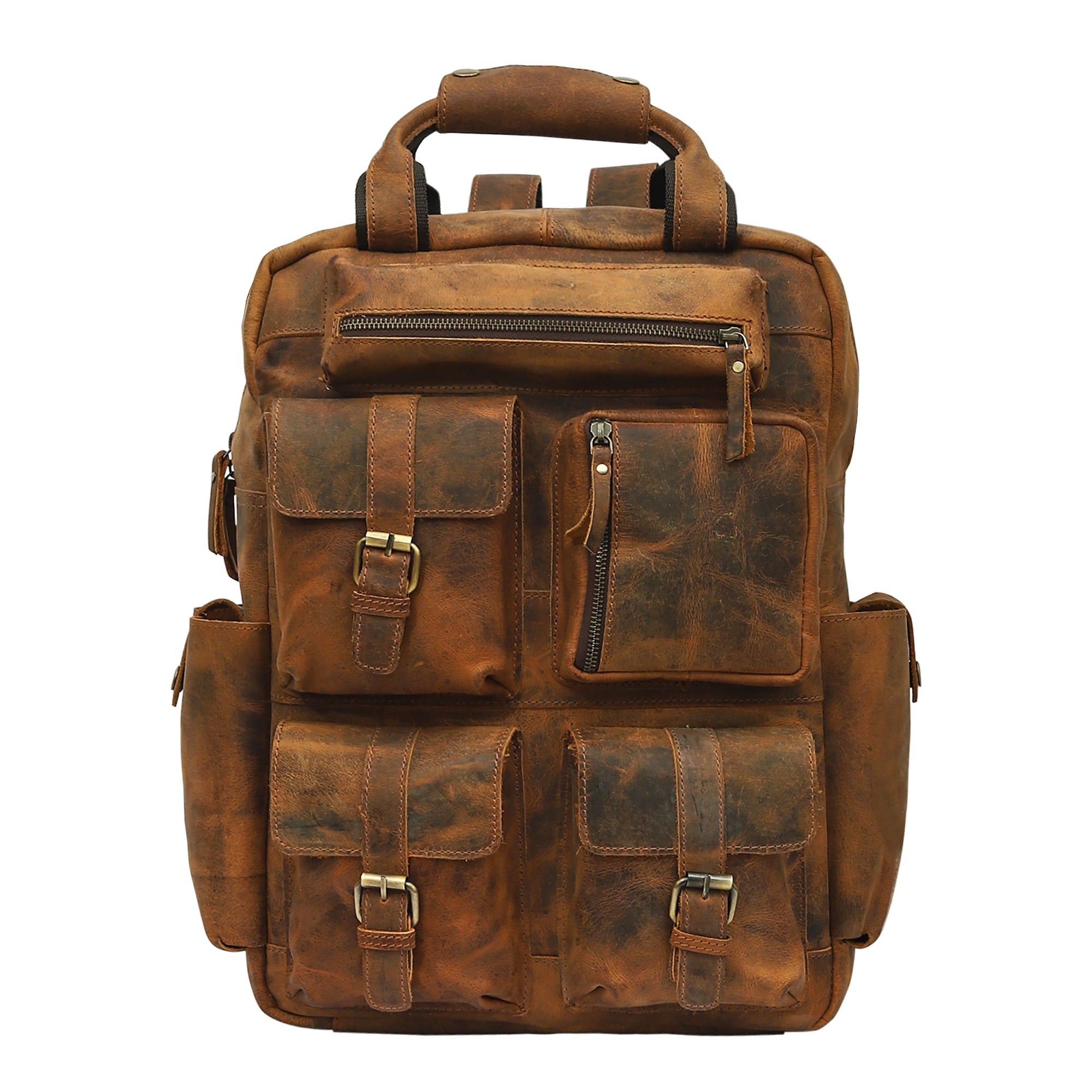 Rexo Crunch Leather Backpack