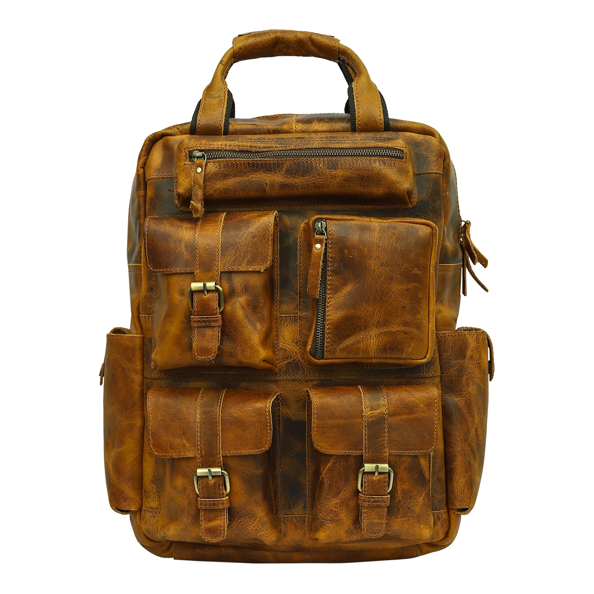 Rexo Crunch Leather Backpack
