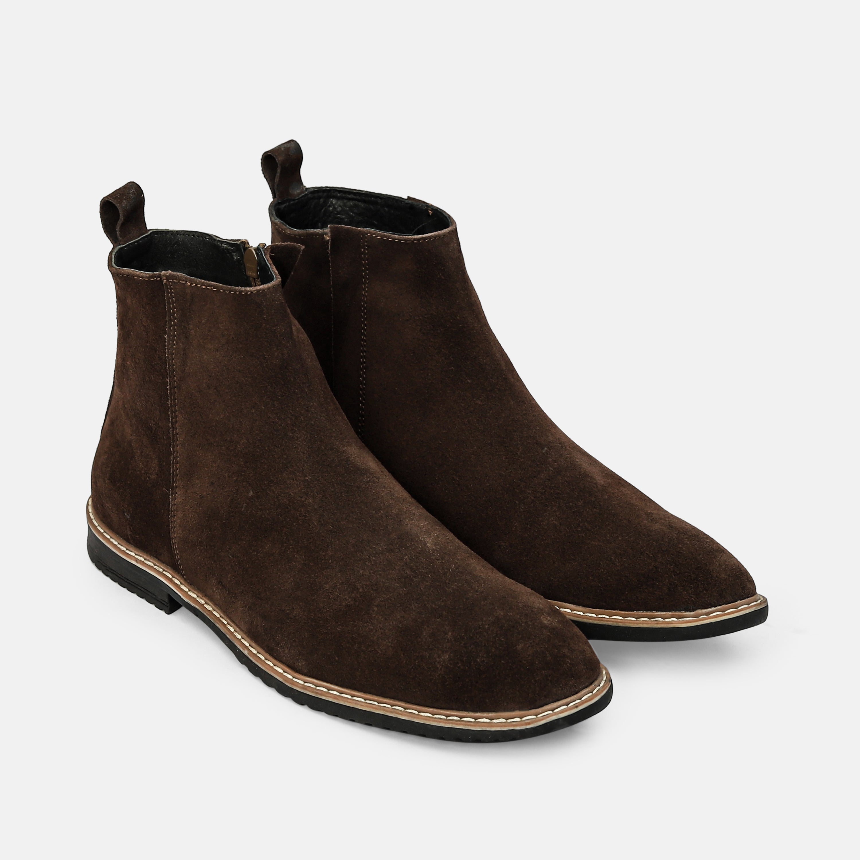 Raven Suede Leather Chelsea Boots