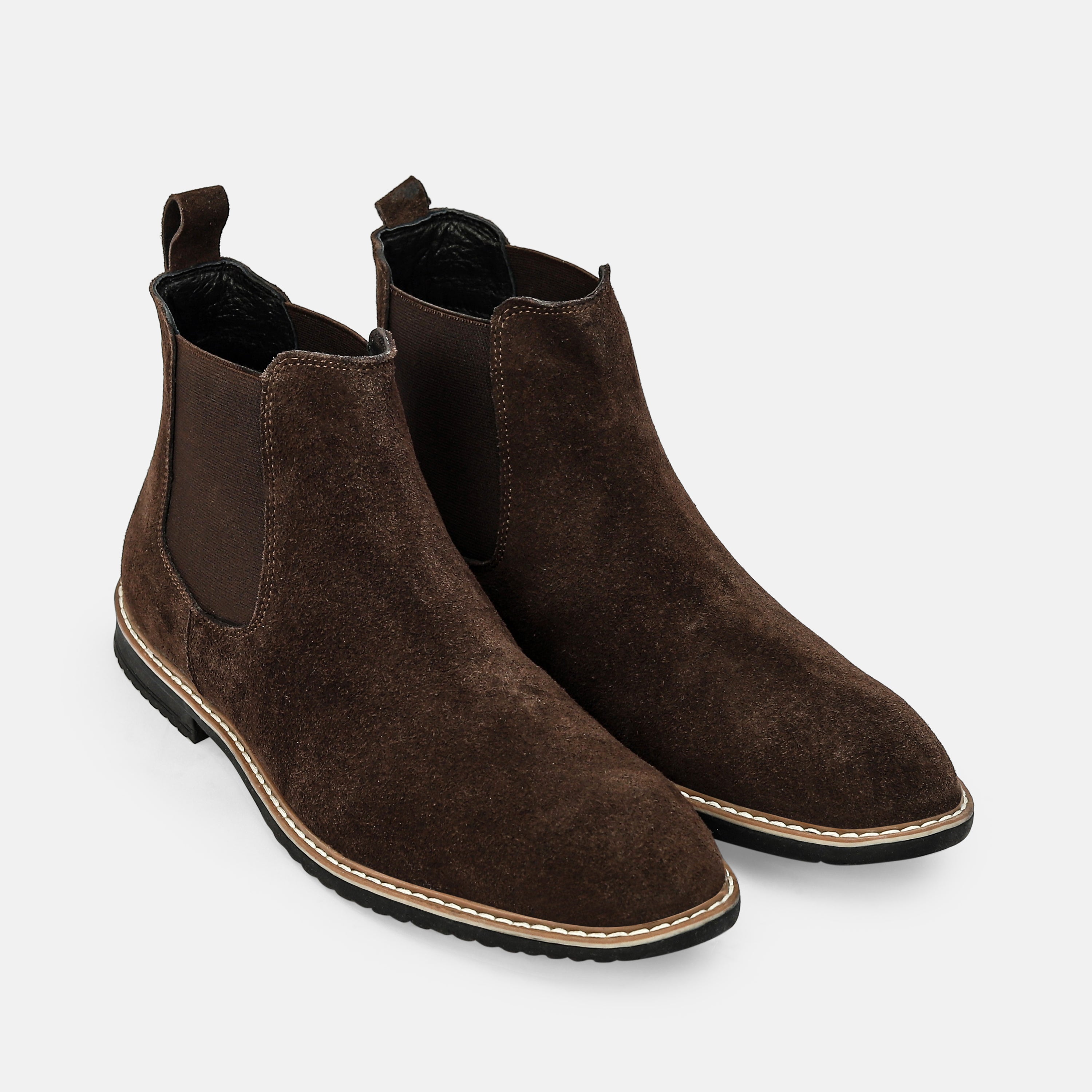 Rustic Suede Leather Chelsea Boot