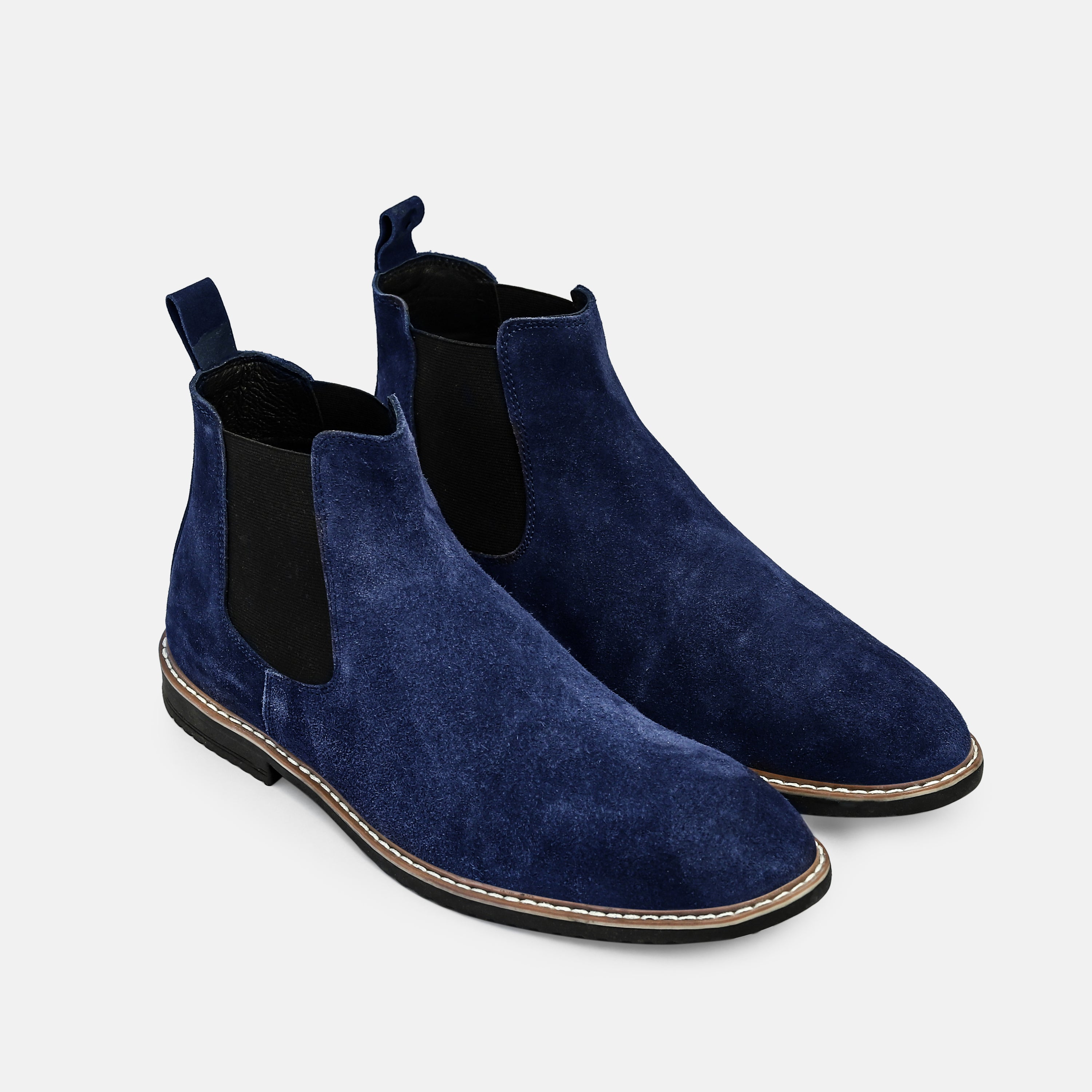 Rustic Suede Leather Chelsea Boot