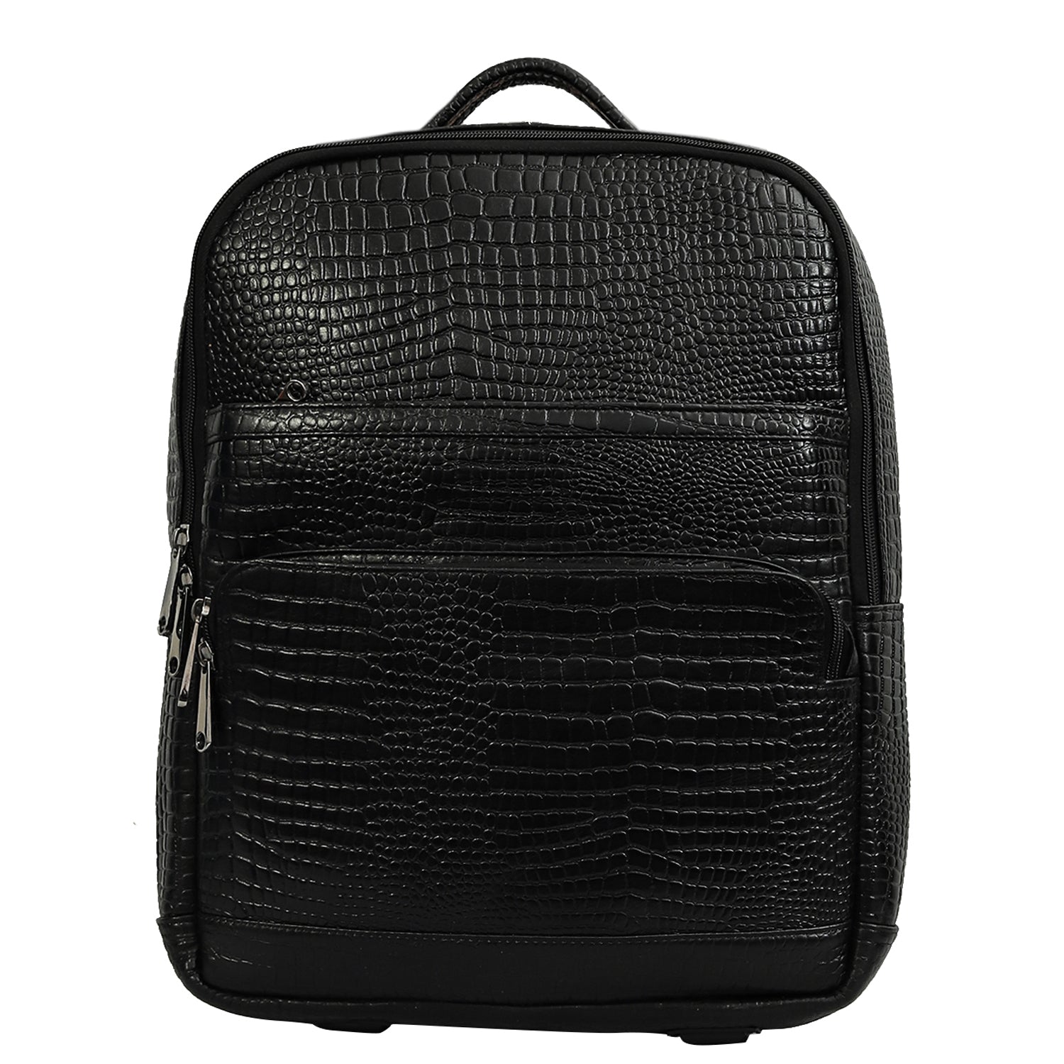 Croco Leather Backpack