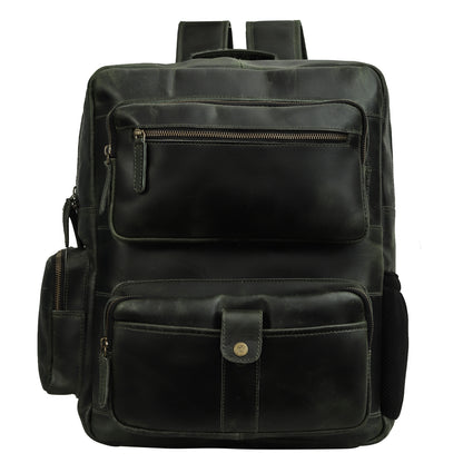 Classic Leather Travel Backpack