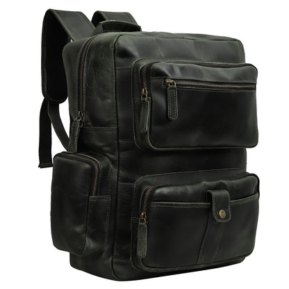 Classic Leather Travel Backpack