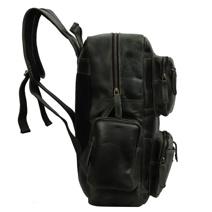 Classic Leather Travel Backpack