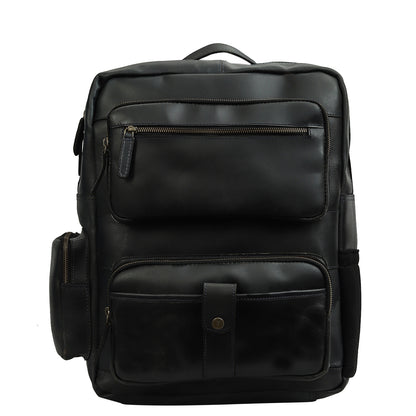 Classic Leather Travel Backpack