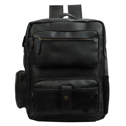 Classic Leather Travel Backpack