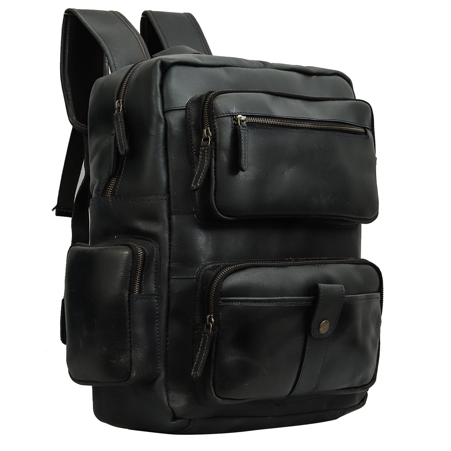 Classic Leather Travel Backpack