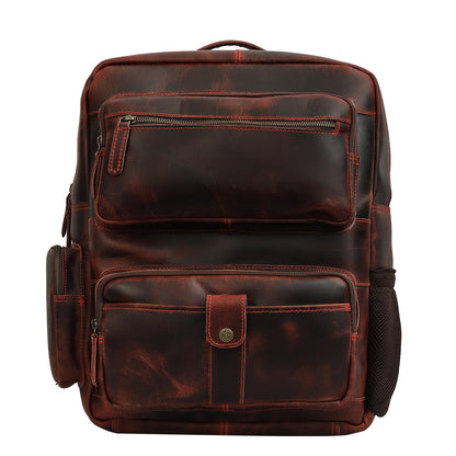 Classic Leather Travel Backpack