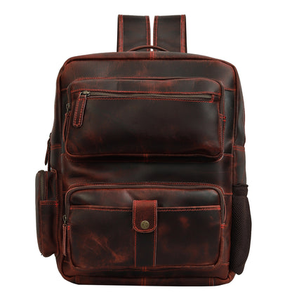 Classic Leather Travel Backpack