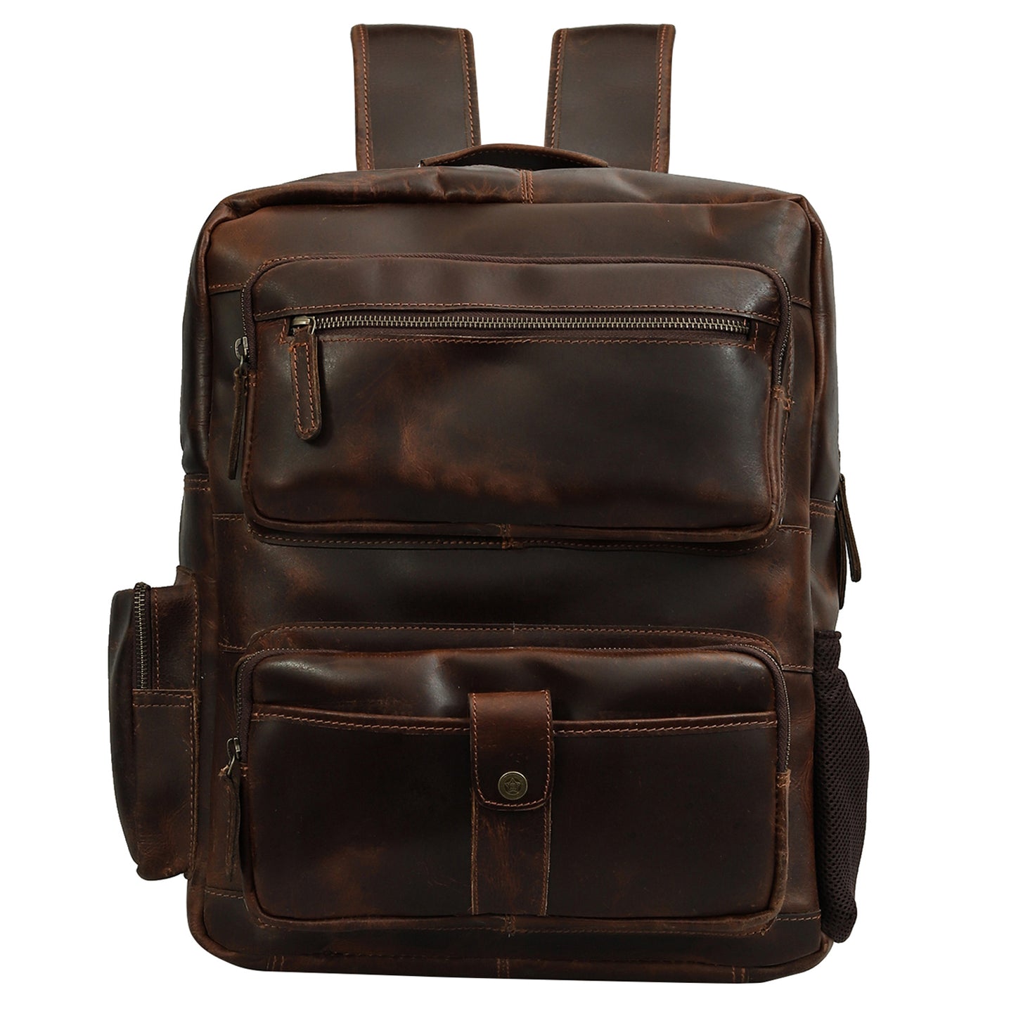 Classic Leather Travel Backpack