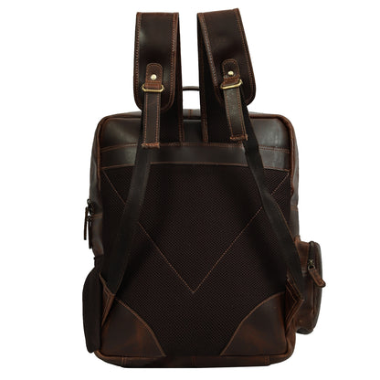 Classic Leather Travel Backpack