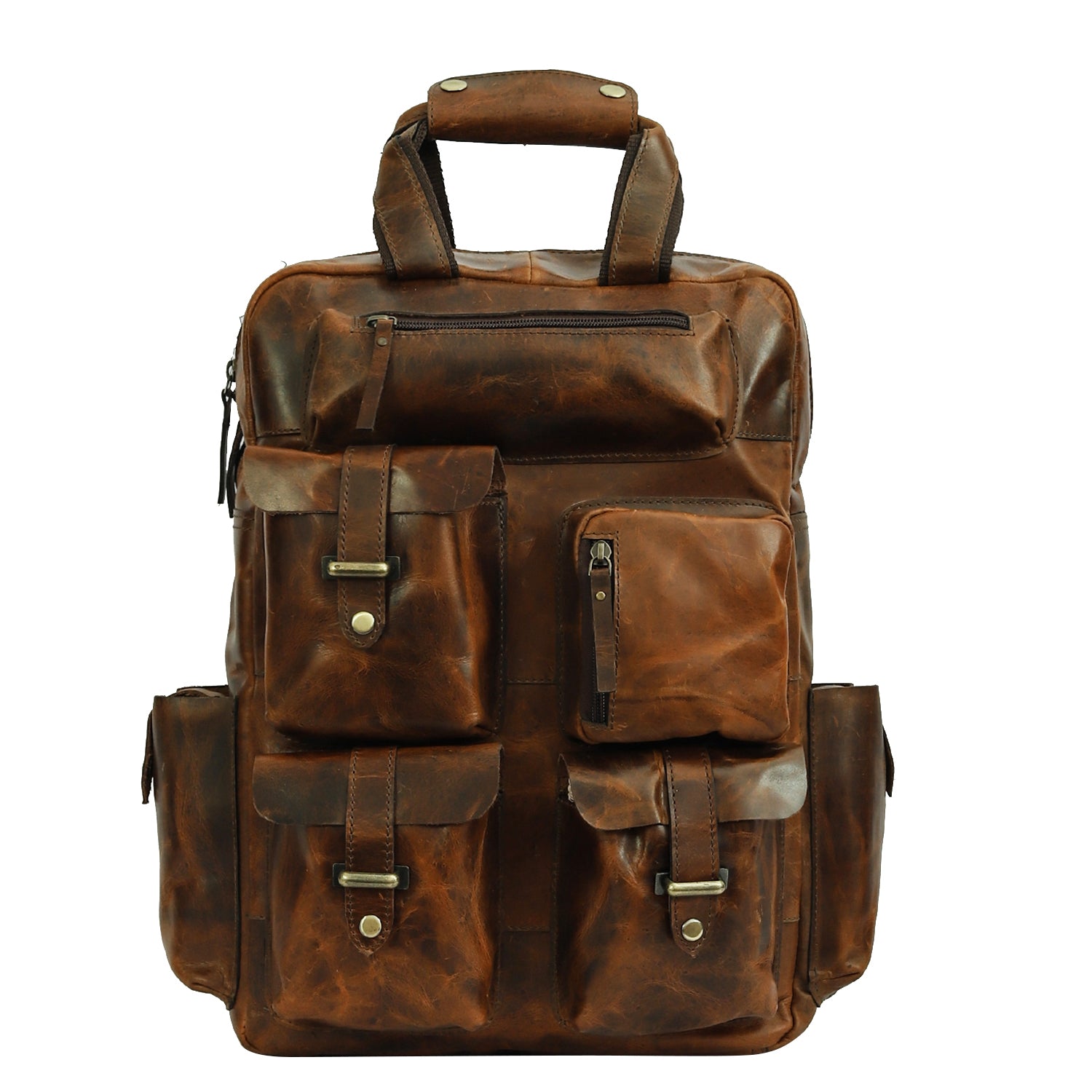 Topper Stylish Leather Travel Bckpack