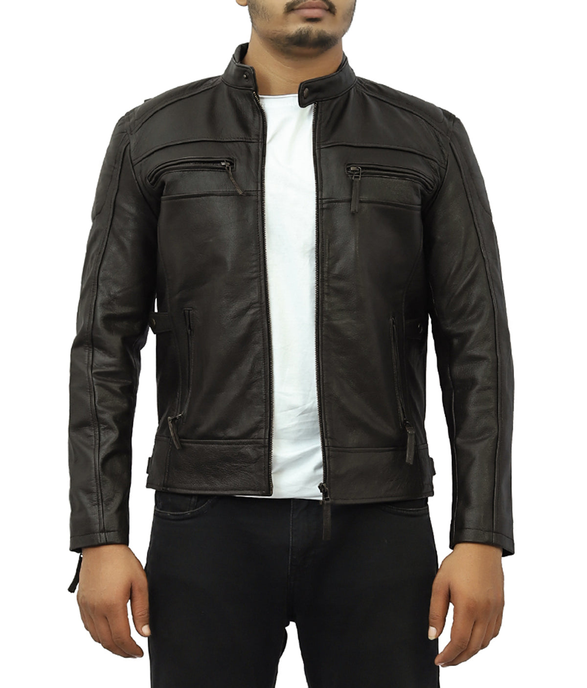 Garments For Rider Rider Leather Biker Jacket – Good Leather Garments