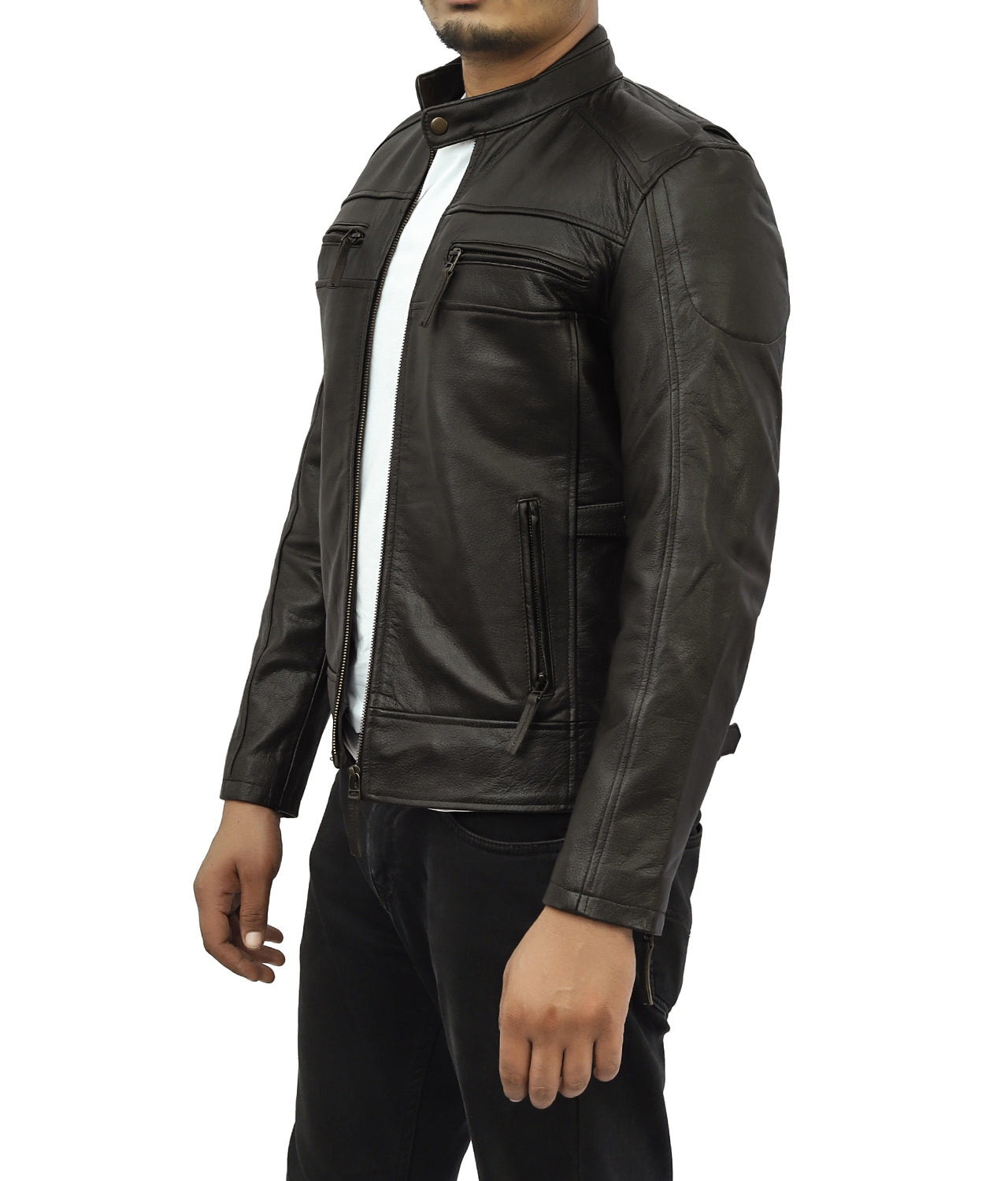 Rider Leather Biker Jacket – Good Leather Garments