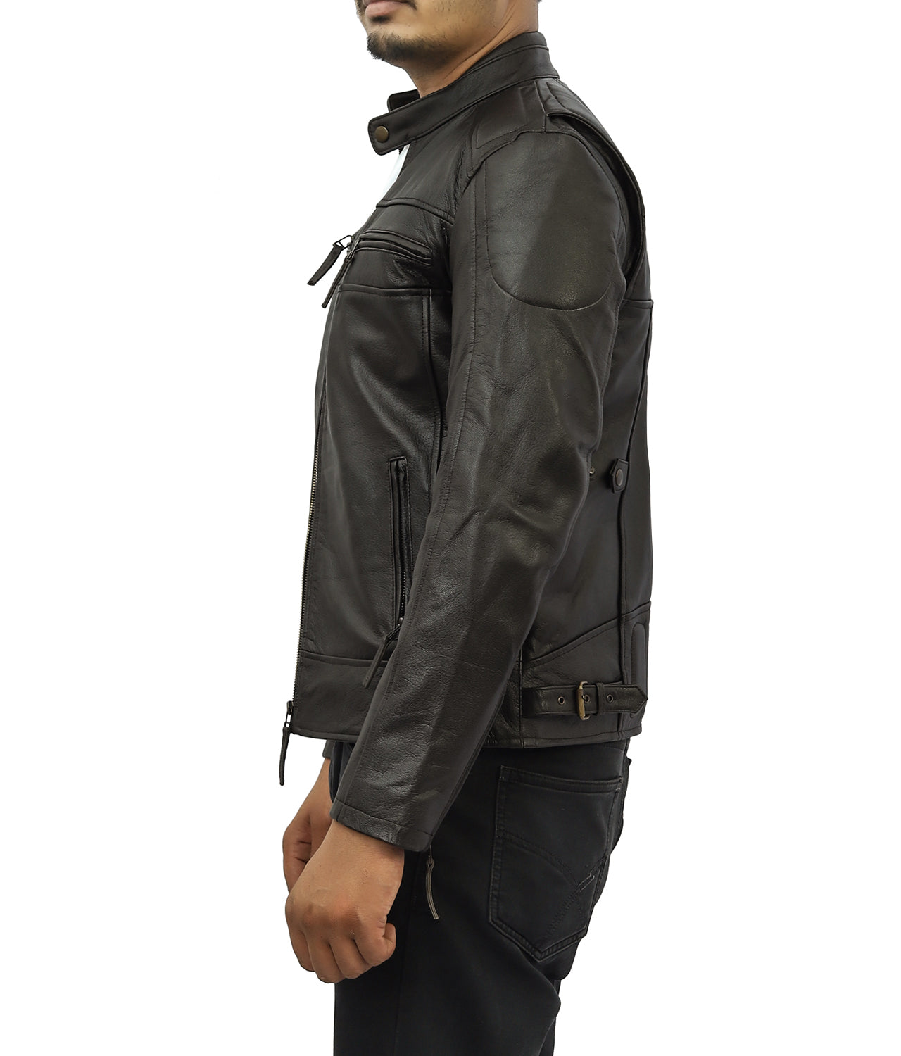 Rider Leather Biker Jacket – Good Leather Garments