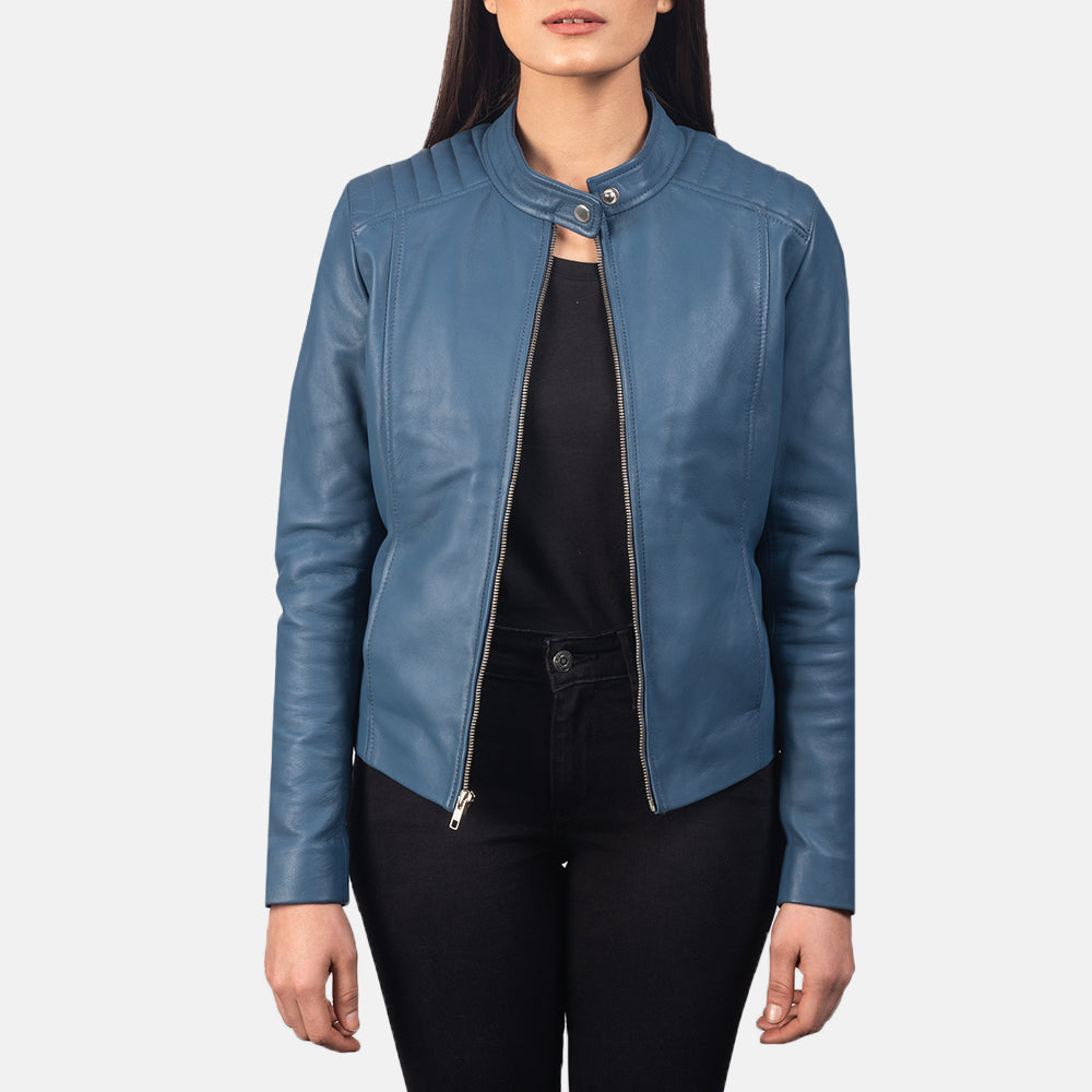 Kelsee Leather Biker Jacket