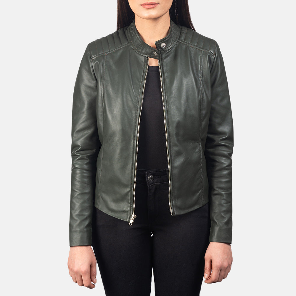 Kelsee Leather Biker Jacket