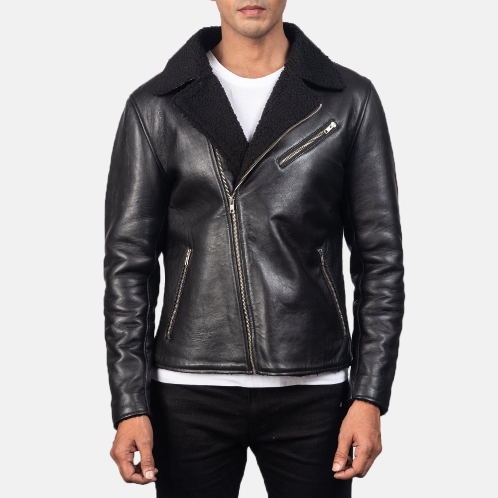 Alberto Shearling  Leather Jacket