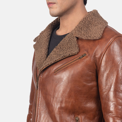 Alberto Shearling  Leather Jacket