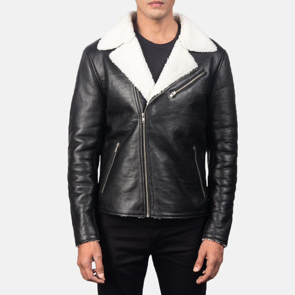 Alberto Shearling  Leather Jacket