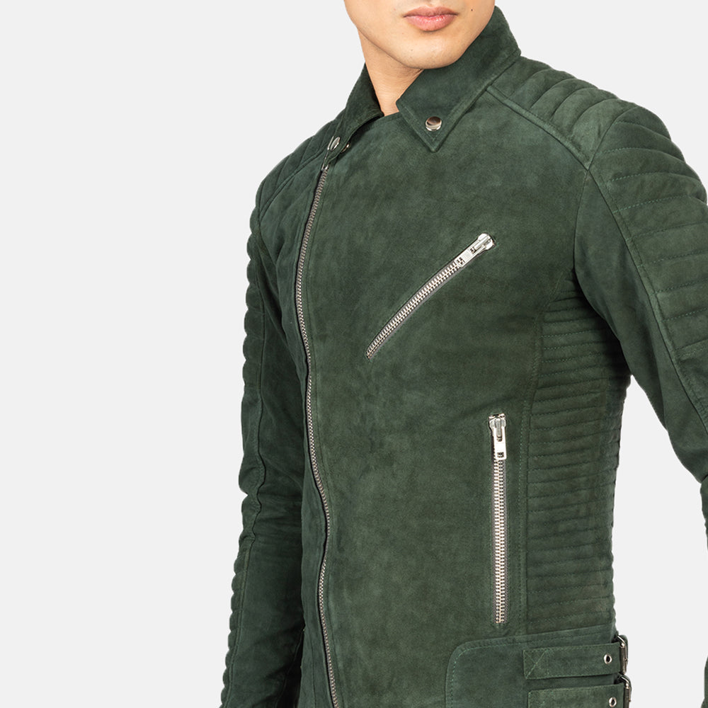 Armand Suede Leather Biker Jacket